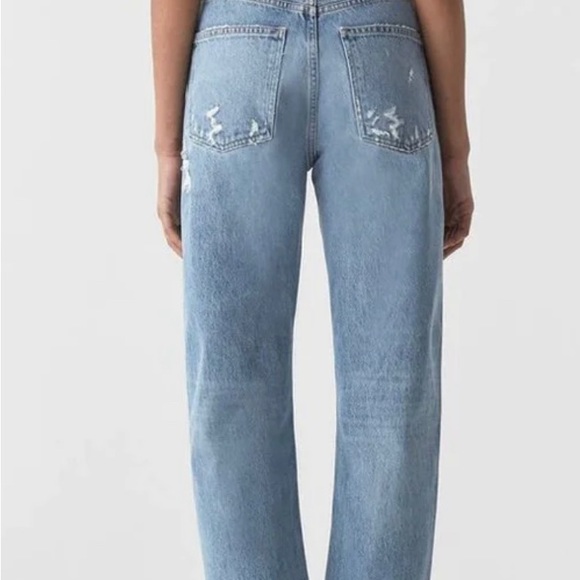 NWT.  Agolde 90’s mid-rise loose.  Medium blue denim “ Fall Out” - Picture 2 of 7